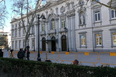 La fachada principal del Tribunal Supremo.