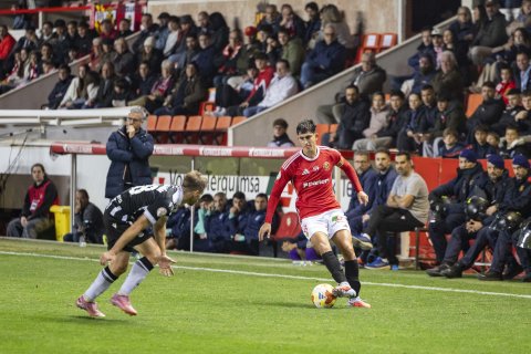 Marc Montalvo es uno de los jugadores con más partidos con el Nàstic en Primera RFEF.