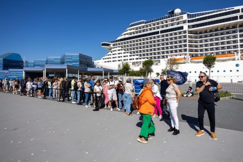 Cruceristas crucero MSC Splendida