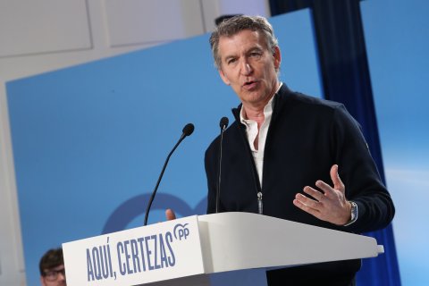 El presidente del PP, Alberto Núñez Feijóo, en una imagen de archivo