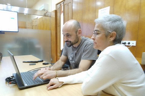 Los investigadores Gerard Muntané i Lourdes Martorell.