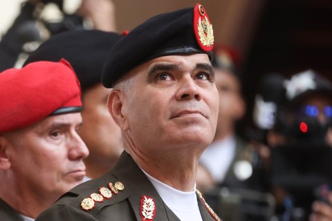 El ministro de Defensa de Venezuela, Vladimir Padrino López. La presidenta Delcy Rodríguez destituyó al militar tras más de una década como ministro de Defensa en el país suramericano.