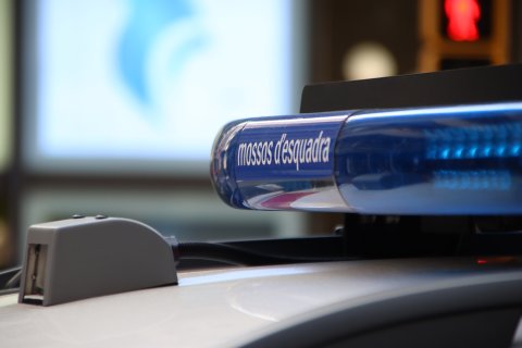 Sirena de un coche patrulla de los Mossos d