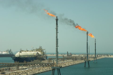 Una terminal de GNL en Ras Laffan en 2012