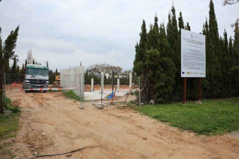 El estado de la ampliación, paralizada desde finales de año.