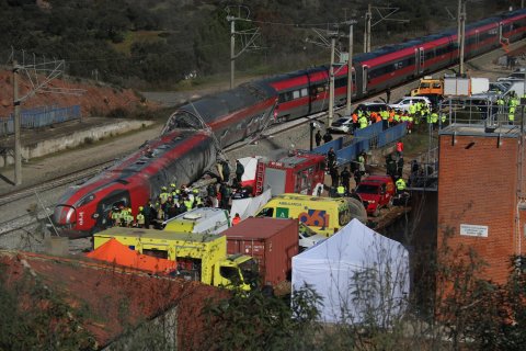 Imagenes del Iryo accidentado