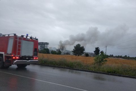 Imagen correspondiente al incendio ocurrido en la misma empresa en 2020.