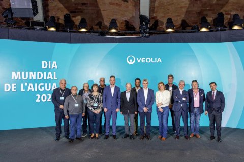 Daniel Tugues, director de Veolia Espanya; Felipe Campos, CEO d