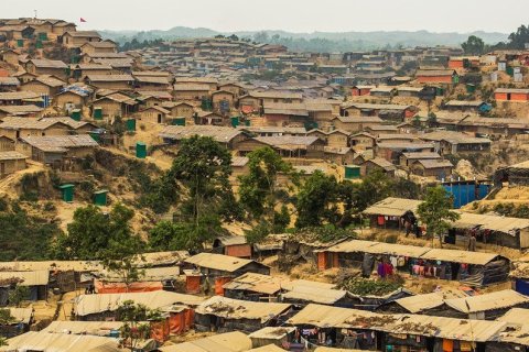 Campo de refugiados Hakimpara, en Cox