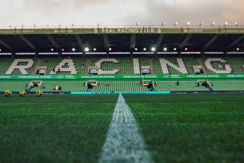 El estadio de El Sardinero, en Santander.