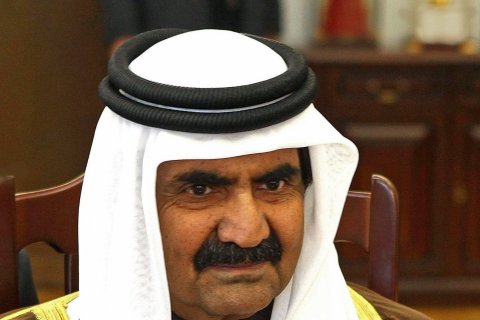Hamad bin Jalifa Al Thani, en una foto tomada en el senado de Polonia en 2011, durante una visita oficial como emir de Catar