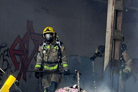 incendio en una fábrica abandonada de Reus.