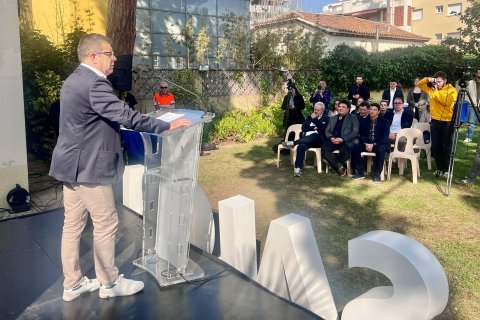 Albert Viñas, en la presentación de la nueva edición de la Mare Nostrum Cup Easter este martes en el Patronato de Turismo de Salou.