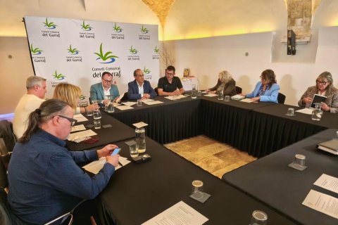 Una reunión del alcaldes del Penedès