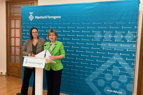 La presidenta de la Diputació, Noemí Llauradó, detalló los proyectos.