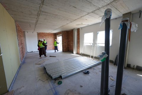 El interior de uno de los pisos de Les Oliveres