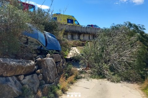 Imagen del accidente en Riudoms