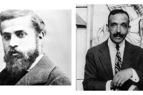 Retrats d’Antoni Gaudí i de Josep Maria Jujol