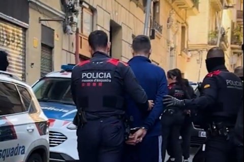 Imagen de uno de los detenidos en el operativo conjunto entre los Mossos y la Europol