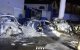 Imagen de los tres vehículos calcinados en Tarragona