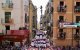 Per primera vegada des del 1.878, el pilar de vuit amb folre i manilles de cara a la Catedral, de la Jove de Tarragona.