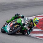 Alex Toledo, rodando con la Kawasaki en los entrenamientos de estas 24 Hores.