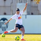 Emma Martín, en un partido con el Valencia