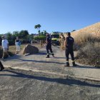 El dispositivo activado para trasladar el bañista herido.