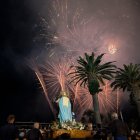 Un momento del castillo de fuegos artificiales que cierra la edición 2025 de las Nits Daurades.