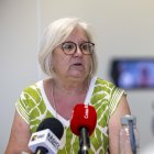 Camí Mendoza ha comparecido este 27 de agosto ante los medios, acompañada del resto de concejales republicanos y el presidente del grupo.