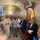 Un momento de la bendición en la Giralde de L'Arboç