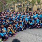 Una cincuentena de grupos de baile en la Rúa de la Hispanidad de Barcelona este 12-O
