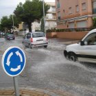 Imagen de un temporal de lluvia en el Baix Penedès