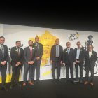 El alcalde de Tarragona, Rubén Viñuales, y el conseller Berni Álvarez, este viernes en el Palacio de Congresos de París