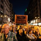 Un momento de la concentración de este lunes