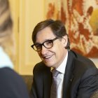 Salvador Illa, President de la Generalitat, entrevistado en el Palau de Pedralbes.