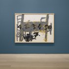 Fotografía cedida por la Galería Pace de Nueva York de la obra 'Taula i cadires' (1989) del pintor y escultor español Antoni Tàpies.