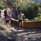 Núria Gil, durante el 25k de la Muntanyes de Prades Epic Trail Costa Daurada.