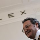 El fiscal general del Estado, Álvaro García Ortiz, tras la toma de posesión de la fiscal superior de Galicia.