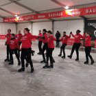 Las patinadoras del Club Gimnàstic hicieron una exhibición.