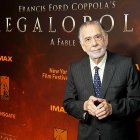 Francis Ford Coppola en una de las presentaciones de Megalopolis