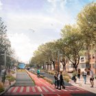 Así és la simulación del futuro Eix Astorga.