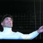 Antonio Díaz, el Mago Pop, durante una rueda de prensa en el Teatro Victoria de Barcelona