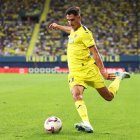 Sergi Cardona en un partido con el Villarreal