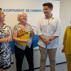Los cuatro concejales del grupo municipal de ERC en Cambrils, Neus Cárdenas, Camí Mendoza, Aleix Rom y Hèléne Arcelin.