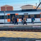 La estación de Sant Vicenç de Calders.