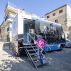 La banca móvil de CaixaBank a su paso por la localidad de Colldejou