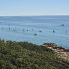 Imagen de playa en Altafulla, llegando desde camino de ronda