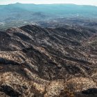 Zona de Vallcarca i Faixes cremada en l'incendi de Paüls.