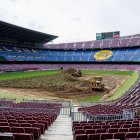 El Camp Nou sigue en obras y no podra abrirse hasta el inicio de LaLiga.